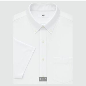 UNIQLO / ドライノンアイロンジャージーシャツ（ボタンダウンカラー・半袖）