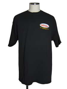 Honda バイク プリントTシャツ バイカー ティーシャツ 黒色 XLサイズ アメリカ輸入古着 レトロ USED ユーズド tee tシャツ #n-20