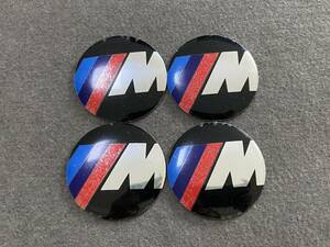 BMW ///M ホイール センターキャップシール 56.5ｍｍ 4枚セット アルミ製 カーステッカー 自動車 ●104番