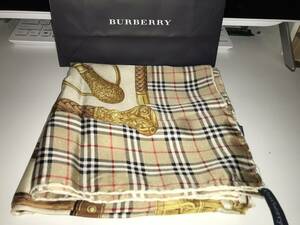 ほぼ美品バーバリーBurberryのノヴァチェックのスカーフ本物¥500から