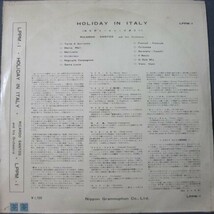 ◆ LP リカルド・サントス /ホリディ・イン・イタリー Ricardo Santos And His Orchestra Holiday In Italy ◆_画像2