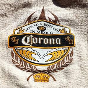 送料無料♪メキシコ製コロナビール Corona BEER メキシカンパーカー size XL 生成り BREWED & BOTTLED IN MEXICO ヘリンボーン USED古着の画像2