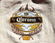 送料無料♪メキシコ製コロナビール Corona BEER メキシカンパーカー size XL 生成り BREWED & BOTTLED IN MEXICO ヘリンボーン USED古着_画像2