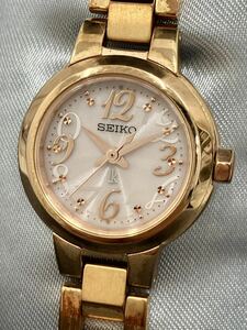 2-008 SEIKO セイコー LUKIA ルキア V117-ODHO レディース腕時計 ソーラー 稼働品