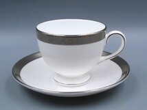 希少 廃盤品 2000年 ウェッジウッド WEDGWOOD MARCASITE ティーカップ&ソーサー コーヒーカップ MARCASITE_画像3