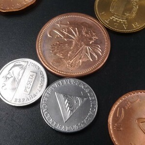 世界貨幣12枚 硬貨 イスラエル ニカラグア 南アフリカ スペイン マルタ オマーン スワジランド ポーランド バヌアツ ウガンダ などコインの画像5