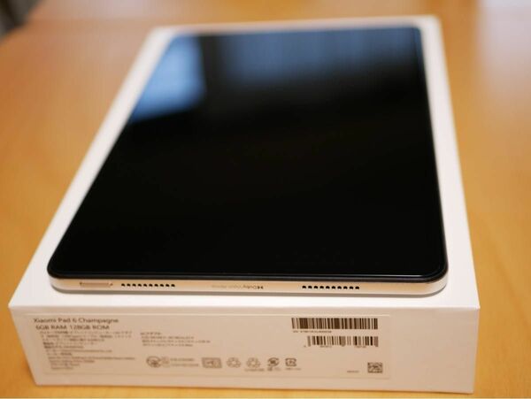 Xiaomi Pad6 メモリー6GB ストレージ128GB シャンパンゴールド Wi-Fiモデル国内版(中古) おまけカバー付き