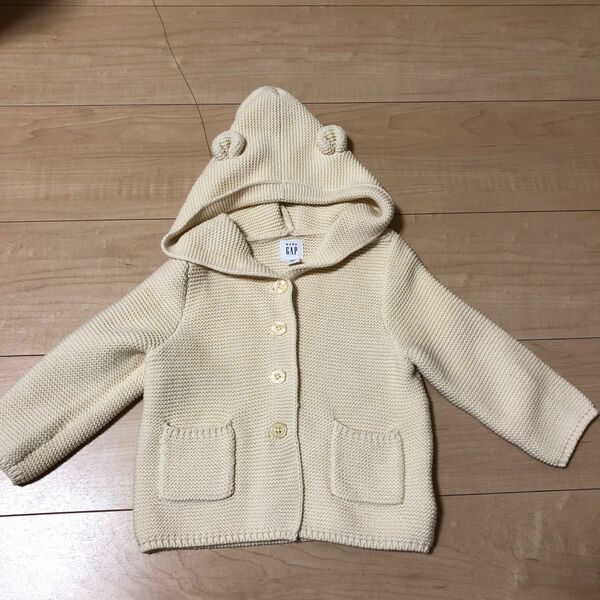 babygap 新品 クマ耳ニットカーディガン