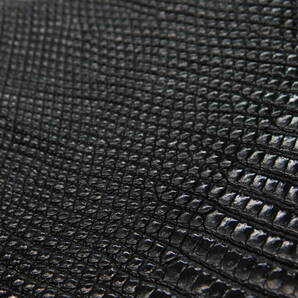 特大サイズ トカゲ革（リザード） 黒（ブラック） 1枚の画像7