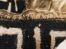 ＜銀の斧＞アフリカ泥染・マリ共和・手描き・手紡ぎ糸手織り布・気の向くままに。細い７巾_画像7
