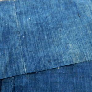 ＜銀の斧＞木綿・幕末～明治期・藍木綿無地・手紡ぎ手織布布。浅木色・5巾繋ぎ品・長さ28cm・パッチワークにの画像5