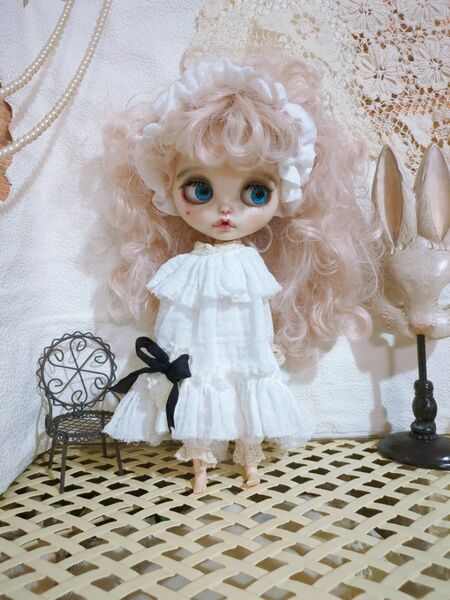 Blythe outfit ブライスアウトフィット wガーゼワンピースセット