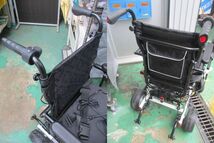 Y745/美品 Electric Wheel Chair 介助用 電動 車椅子 介護 リハビリ 引き取り歓迎 発送可_画像4