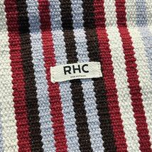 【Ron Herman】RHC ロンハーマン ハンドウーブンクラッチバッグ メキシカンブランケット生地 トグルボタン レザーコード付き ハンドバッグ_画像4