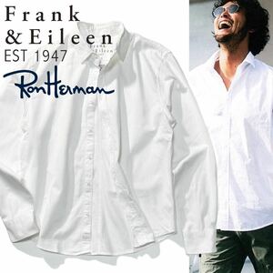 【Frank&Eileen】白シャツで作る大人のヌケ感コーデ◎!!フランクアンドアイリーン PAUL カラーデニムシャツ 長袖シャツ ロンハーマン取扱い