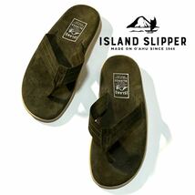 【ISLAND SLIPPER for Pilgrim Surf+Supply】アイランドスリッパ 定価1.7万 ピルグリム別注 スウェード トングサンダル ビーチサンダル _画像2