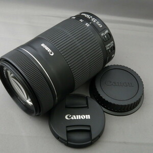 【新品同様】Canonキャノン　キヤノン　EF-S55-250mmF4-5.6IS STM　キヤノンＥＦマウントAPS-Cサイズセンサー用★NO.8020