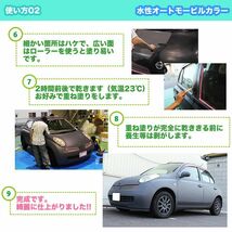 水性オートモービルカラー N-95 ピュアホワイト 500g/艶消し 水性塗料 つや消し 車　 Z24_画像8