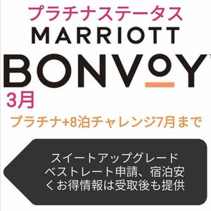 マリオットプラチナ+8泊チャレンジ7月末まで