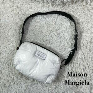 1円スタート！！Maison Margiela メゾンマルジェラ グラムスラム ショルダーバッグ ナイロン×レザー ホワイトの画像1