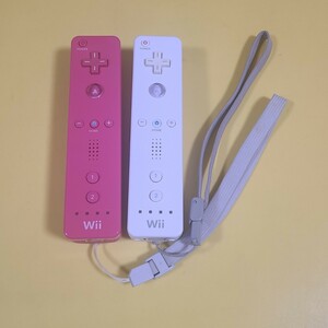 ◆◇送料無料　任天堂　純正　Wiiリモコン　ピンク　ホワイト　２本　セット　送料無料　◇◆