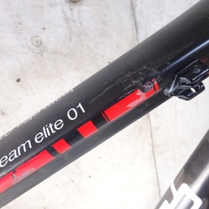 ▲BMC TEAM ELITE 01 カーボンフレーム MTB用 26インチホイール対応 135㎜エンド幅 トップチューブ割れあり ジャンク品▲2980の画像3