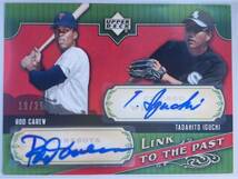 【25シリ/Dual Auto】2005 Upper Deck ロッド・カルー/井口資仁 Dual Auto 直筆サインカード 19/25 Rod Carew_画像1