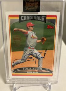 【1of1】2021 Topps Archives Signature Scott Rolen Auto スコット・ローレン 直筆サインカード 1/1 Autograph