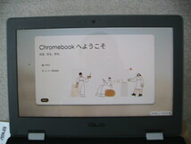 Chromebook クロームブック ASUS 11.6型WXGA液晶 C214MA-BU0029 ダークグレー ACアダプター ワイヤレスマウス 取説 元箱　画面保護シート付_画像3