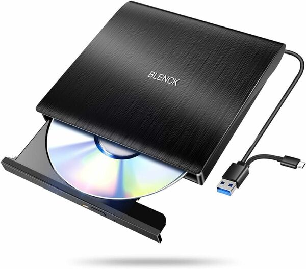 【2024革新モデル】 外付けDVDドライブ 極静音 CD DVDドライブ 外付け