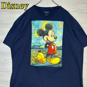 【入手困難】Disney ディズニー　Tシャツ　2XLサイズ　ミッキー　半袖　海外輸入　一点物　キャラクター　ヴィンテージ　ディズニーランド