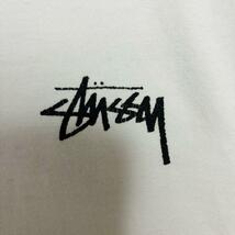 【希少デザイン】STUSSY ステューシー　Tシャツ　Lサイズ　シャドーマン　両面デザイン　バックプリント　ワンポイントロゴ　ストリート_画像9