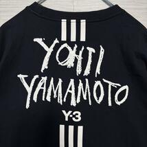 【人気デザイン】Y-3 ワイスリー Tシャツ XLサイズ バックプリント スリーライン　ヨウジヤマモト ストリート 一点物 おしゃれ 高級_画像5