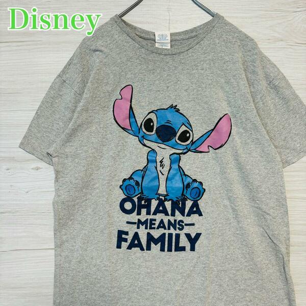 【入手困難】Disney ディズニー　スティッチ　Tシャツ　Lサイズ　海外輸入　一点物　キャラクター　ディズニーランド　ディズニーストア