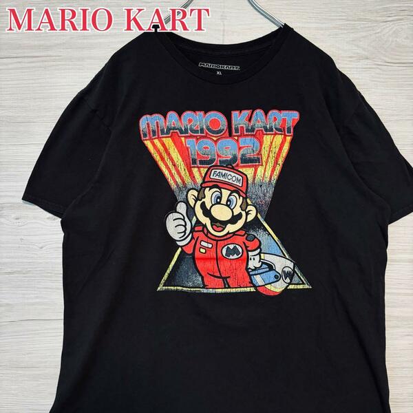 【入手困難】MARIO KART マリオカート Tシャツ　XLサイズ　ゲーム　ゆったり　キャラクター　一点物　レア　半袖　アニメ　映画　海外輸入