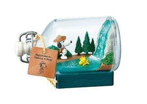 ☆内袋未開封 リーメント◆SNOOPY＆FRIENDS Terrarium Happiness　６.しあわせは...ゆったりとした生活。 スヌーピー ミニチュア