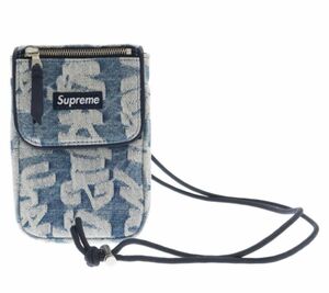 SUPREME シュプリーム 22AW denim neck pouch デニムネックポーチ ミニショルダーバッグ インディゴ