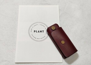 PLANT スクリューキーケース【レザー】【コンパクトキーケース】【ワインレッド】【中古】 