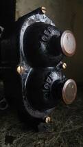 ビンテージ インダストリアル ロータリー スイッチ 2連 vintage industrial rotary 2gang switch 1950 Made in England_画像3