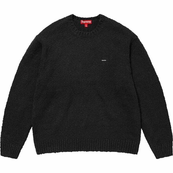 送料無料 M 黒 Supreme Boucl Small Box Logo Sweater Black 24SS シュプリーム ブークレ スモール ボックスロゴ セーター ブラック 新品