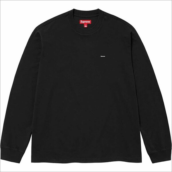 送料無料 M 黒 Supreme Small Box Logo L/S Tee White 24SS シュプリーム スモール ボックスロゴ ロンT Tシャツ ホワイト ステッカー 新品