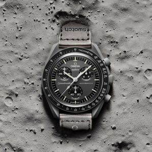 送料無料 マーキュリー Swatch Omega Moonswatch Mission to Mercury Speedmasterスウォッチ オメガ スピードマスター シルバー 保証書付の画像1