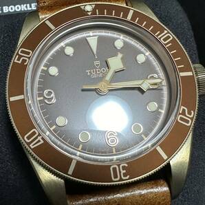 1円〜4/28日曜終了★希少モデル★イカ針チューダーTUDOR 79250BMブロンズBRONZE純正革ベルト尾錠バラ竜頭チュードル腕時計ロレックスRolexの画像2