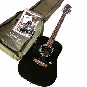 Epiphone DR-100 EB オリジナルソフトケース付き ブラック エピフォン アコースティックギター