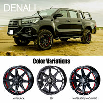 4本セット FORCE DENALI 17x7.5J 5/114.3 +38 SBC DURATURN MOZZO S360 225/65R17 ブラックレター RAV4 デリカD5_画像2