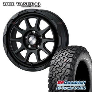 4本セット MUDVANCE06 16x7.0J 5/114.3 +38 FMB BFGoodrich All-Terrain T/A KO2 235/70R16 ホワイトレター デリカD5 RAV4