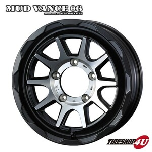 4本セット MUDVANCE06 16x6.0J 5/139.7 -5 MBP MONSTA TERRAIN GRIPPER A/T 215/70R16 ホワイトレター ジムニーシエラ ワイド JB74W JB43W