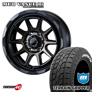 4本セット MUDVANCE06 18x8.0J 6/139.7 +20 BRO MONSTA モンスタ テレーングリッパー A/T 285/65R18 WL FJクルーザーカスタム