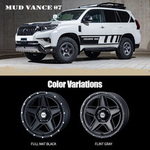 4本セット MUDVANCE07 18x8.0J 6/139.7 +20 FMB MONSTA MUD WARRIOR M/T 265/60R18 ホワイトレター プラド ハイラックス_画像3