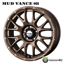 4本セット MUDVANCE08 18x7.5J 5/114.3 +35 MBR MUDSTAR マッドスター ラジアル A/T 225/55R18 WL デリカD5 フォレスター RAV4_画像2